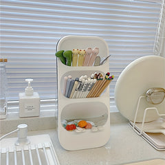 3 Layer Chopsticks Cage Draining Holder Spoon Storage Rack