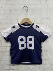 Boy's Breathable Short Sleeve Sports T-Shirt, Creative Pattern Casual Top