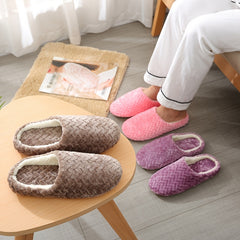 Men's Cozy Cotton Slides for Indoor Bedroom Winter