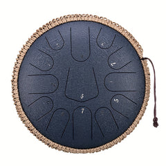 Rattan Braided 30-48cm Tongue Drum Set C Key 13-Tone Titanium Alloy Steel