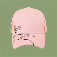 Embroidery Plum Blossom Baseball Cap Outdoor Sunshade Cap