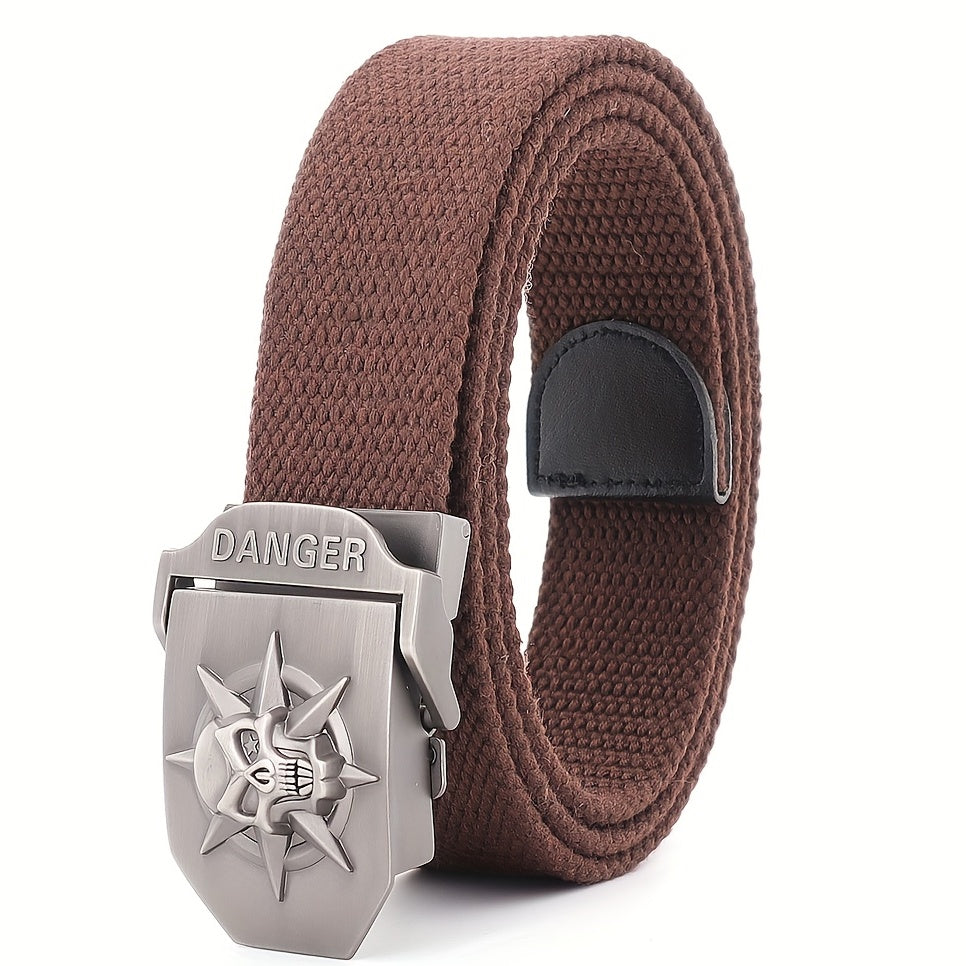 Skeleton Buckle Belts for Men Casual Belt for Jeans Pants Clothing Accessories