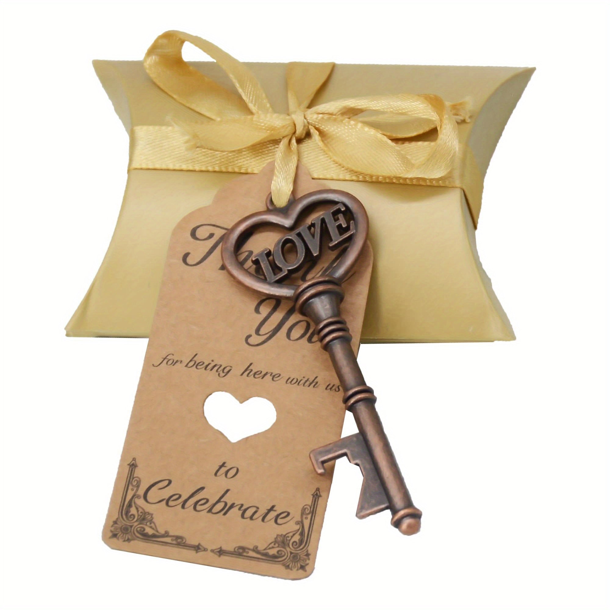 12pcs Vintage Skeleton Key Bottle Openers for Weddings Parties