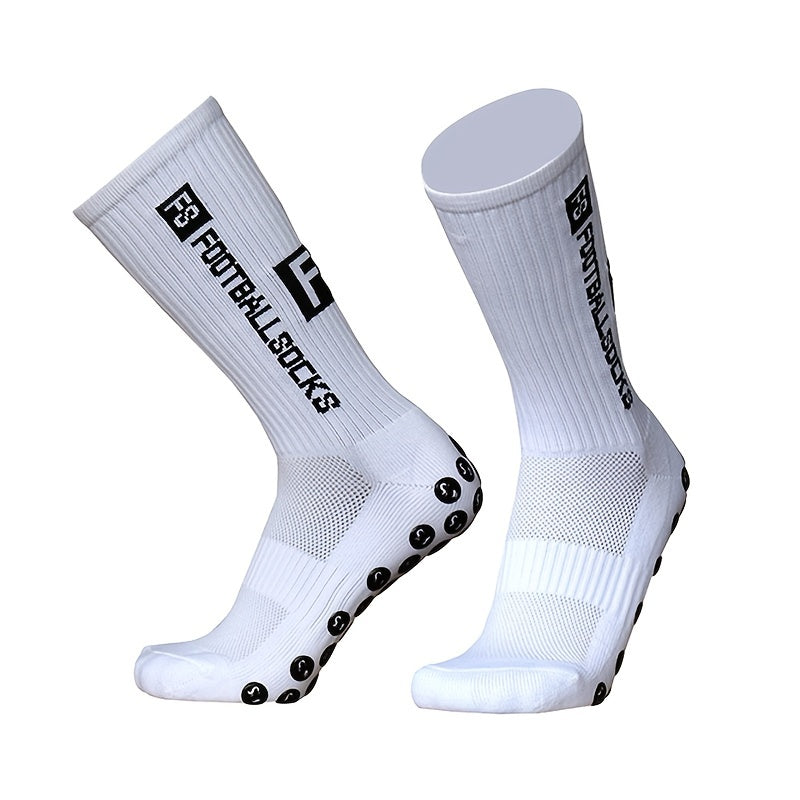 Anti Slip Silicone Football Socks - Secure Suction Grip - Enhance Performance