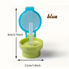 Spill-Proof Kids Water Bottle Cap with Straw