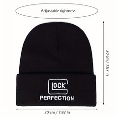 Sport Knit Beanie Hat Letter Printing Autumn Winter Warm Ski Hat Men Women