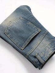 Boys Ripped Jeans Denim Pants Straight Cut Jeans For Spring And Autumn