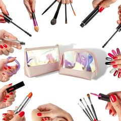 Holographic Makeup Bag For Travel Lazy Laser Makeup Pouch