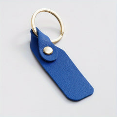 Men's PU Leather Blank Rectangle Keychain DIY Laser Engraving Gift