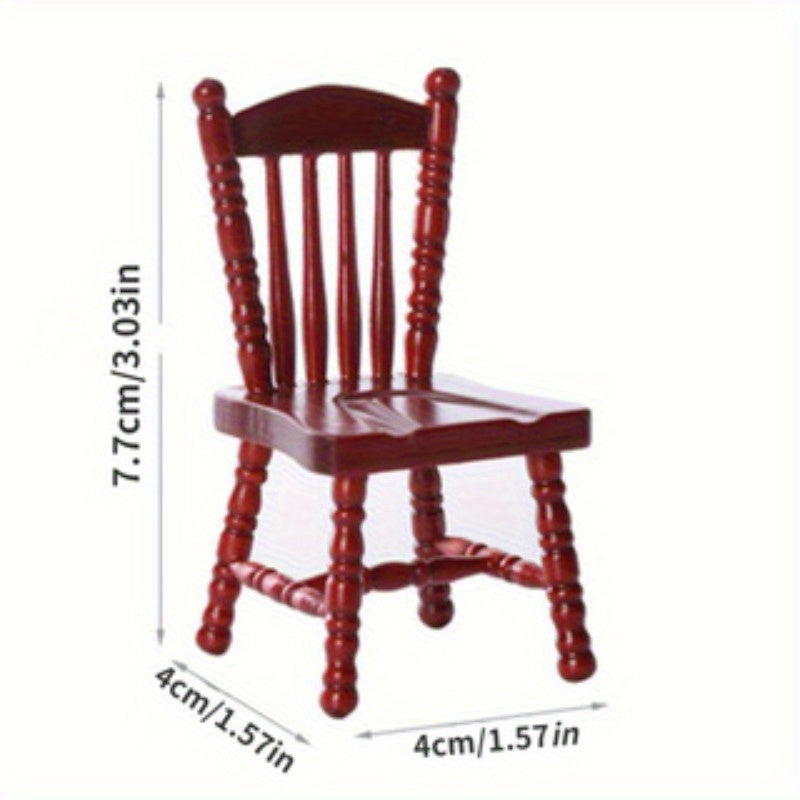 12 Dollhouse Dining Furniture Set with European Table Chairs