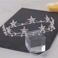 Rhinestone Star Hairband Headband Bridal Wedding Party Tiara