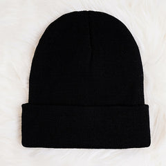 Women's Embroidery Knit Beanie Hat Winter Soft Skull Cap Unisex Year Gift