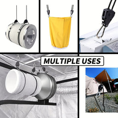 Outdoor Camping Pulley Adjuster with Tent Wind Rope