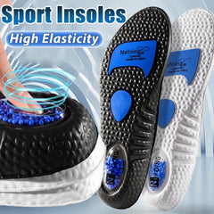 Sports Shock Absorption Insoles High Elastic Deodorant Running Sneaker Insoles