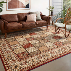 Vintage Boho Shaggy Rug 90in Non Slip Living Room Carpet