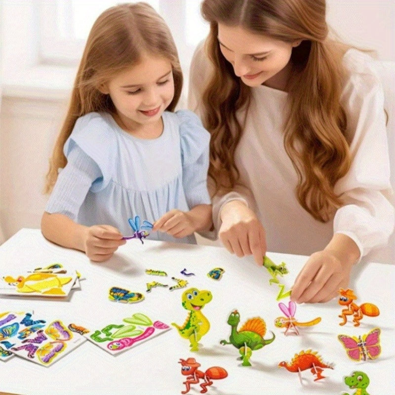 20pcs Kids 3D Puzzle Set - Animal Insect Theme - Educational Toy