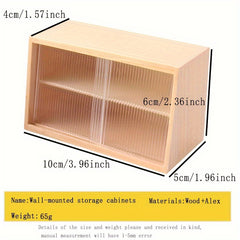 Yellow Acrylic 1:6 Scale BJD Dollhouse Wall Storage Cabinet