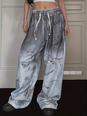 Women's Casual Ripped Loose Sports Pants