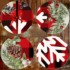1pc Christmas Tree Skirts Farmhouse Decorations