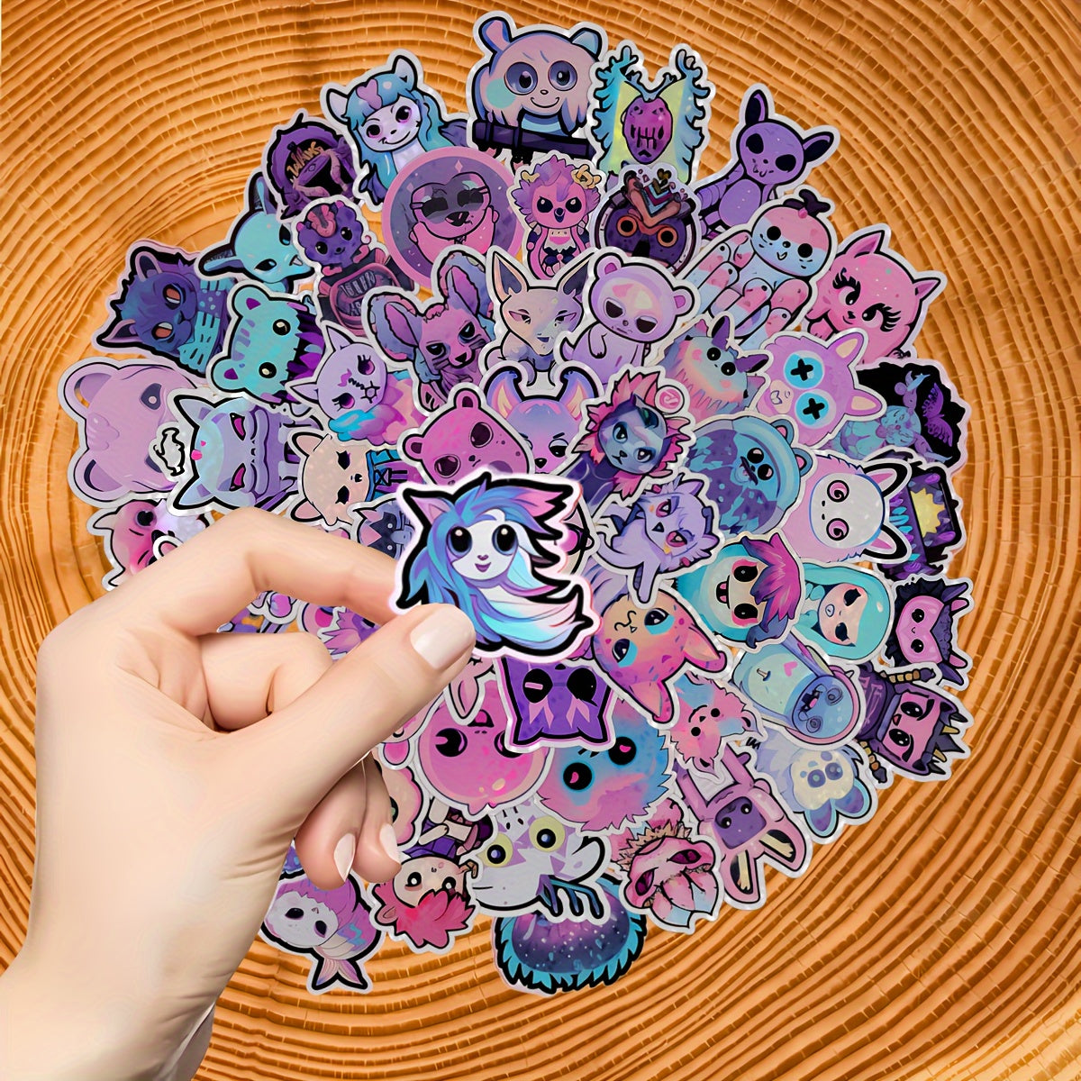 61pcs Monster Stickers DIY Laptop Phone Skateboard Water Cup Decoration Stickers