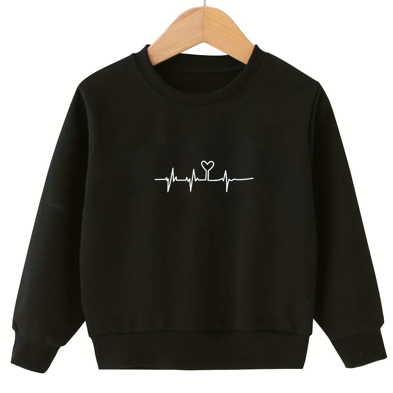 Heart Cat Claws Graphic Sweatshirt for Girls