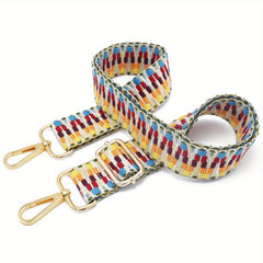 Geometric Pattern Bag Replacement Straps Handbag Shoulder Wide Adjustable Strap