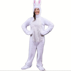 Easter Bunny Costume Soft Rabbit Pink Ears & Fluffy Tail