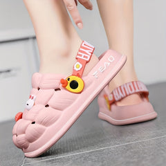 Women's Cartoon Decor Bubble Clogs Lightweight Non Slip Sandals