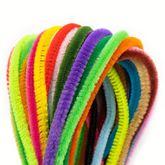 100pcs Polyester Hair Root Hair Strip Twist Sticks for Handcraft Artworks
