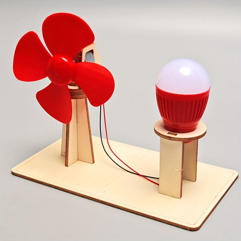 Mini Wind Turbine Science Experiment Kit DIY Toy