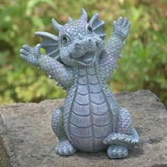 Resin Dinosaur Garden Statue - Magical Handicraft Ornament