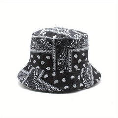 Paisley Pattern Reversible Bucket Hat for Outdoor
