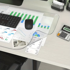 Clear Desk Mat Heat Resistant Waterproof PVC Protector Anti-static Writing Mat