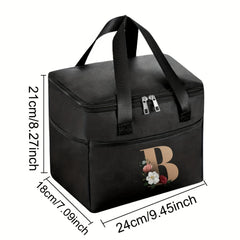 Insulated Canvas Lunch Bag Leakproof Reusable Thermal Tote