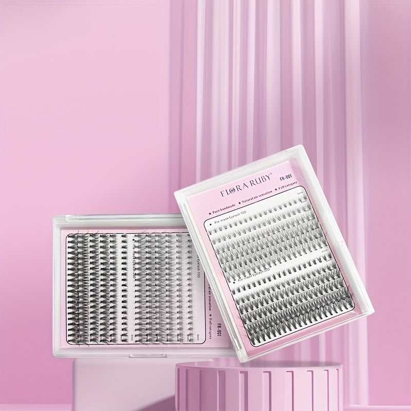 12 Row Grafted Eyelashes Natural 10D 20D Cluster False Eyelashes