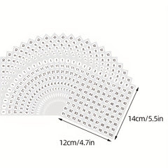 2000 Labels Pack 10mm Round Copper Paper Material