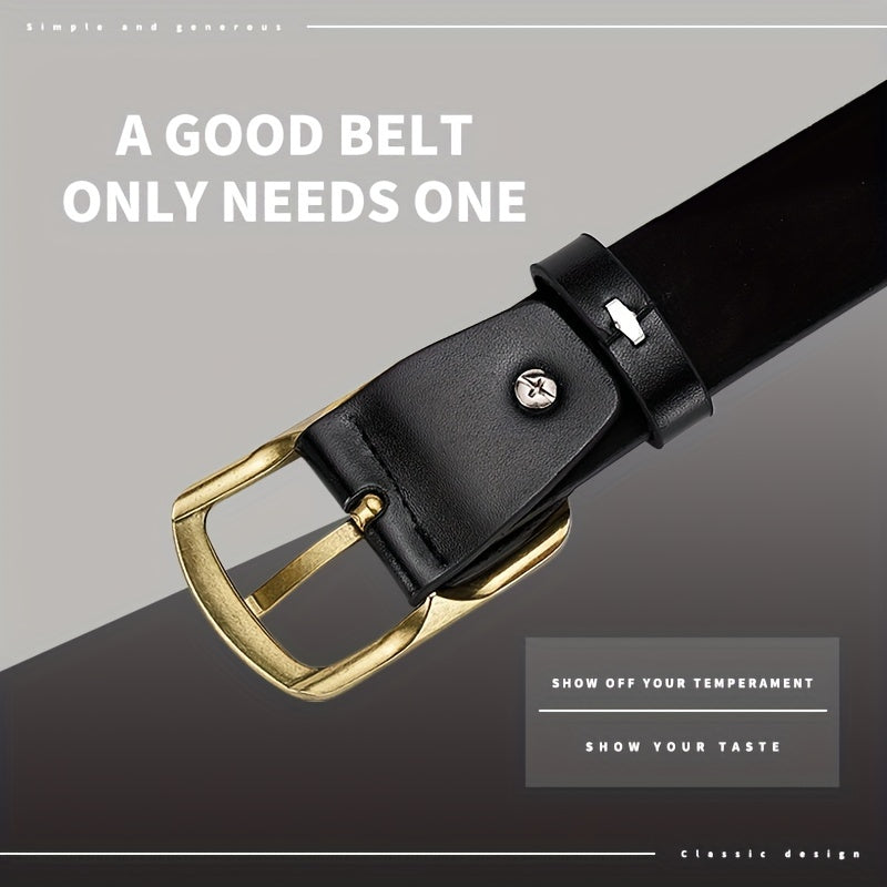 Men's PU Leather Belt Unisex Decorative Accessories for Pants Jeans