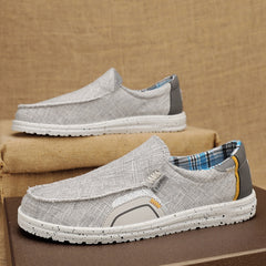 Men's Denim Slip-On Loafers Casual Walking Shoes