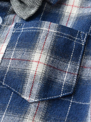 Baby Boys Plaid Shirts Button Down Bowtie Long Sleeve Tops
