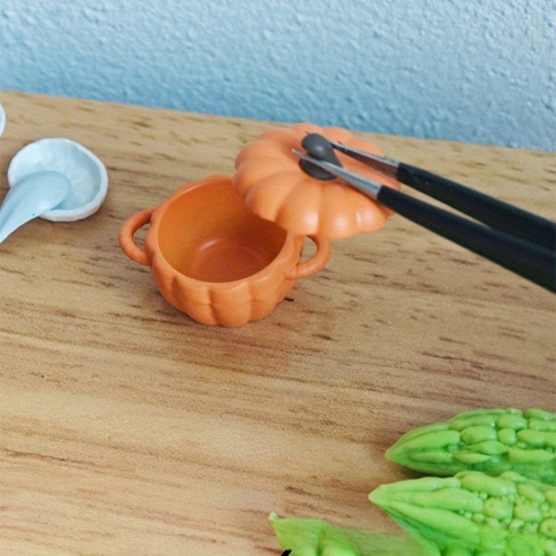 Halloween Pumpkin Casserole with Opening Lid
