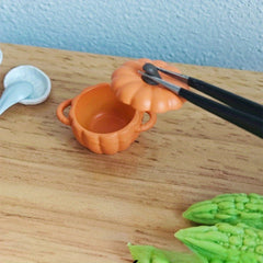Halloween Pumpkin Casserole with Opening Lid