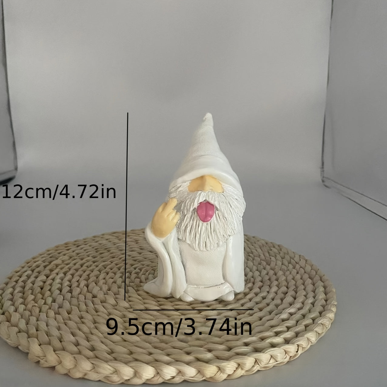 Resin Gnome Dwarf Smoking Garden Ornament Landscape Decoration