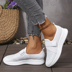 Women's Rhinestone Decor Sneakers Hook & Loop Outdoor Shoes