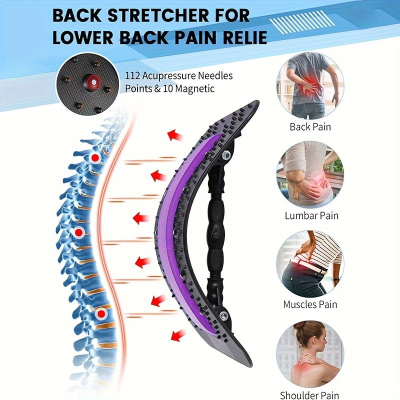 Lumbar Spine Relaxation Board Back Stretcher Adjustable Waist Relax Board