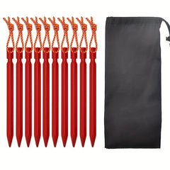10pcs Heavy Duty Tent Stakes Aluminum Pegs for Camping Tents