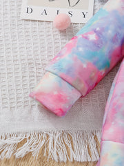 Toddler Girl's Unicorn Hoodie & Flared Pants Set for Spring Fall