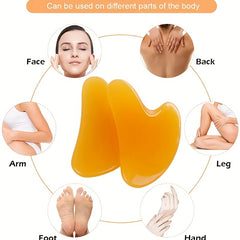 Guasha Scraping Massage Scraper Face Massager Acupuncture Resin GuaSha Board