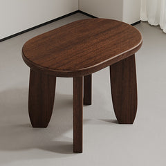 Solid Wood Stool Walnut Shoe Changing Stool Creative Household Small Stool