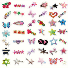 50pcs Y2K Celebrity Hairpin Series Waterproof Graffiti Stickers DIY Handbook Sti