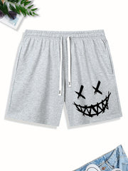 Men's Stretch Waist Drawstring Shorts for Summer Beach